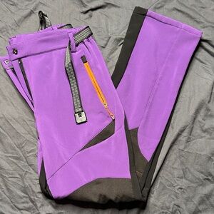 Stylish Purple and Black Women's Pants
